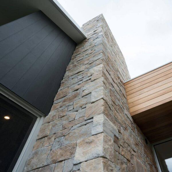 Dry Stack Wall Cladding - Natural Grey Corners