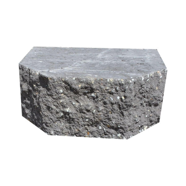 Garden Wall Block Straight Side Charcoal