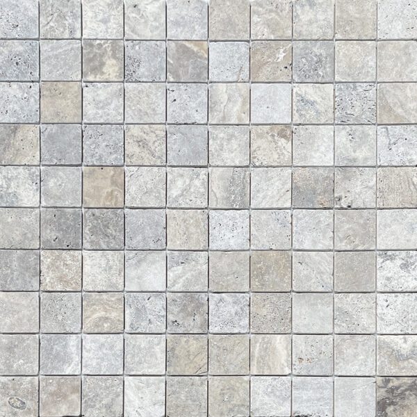 Travertine Tile 100x100 Silver