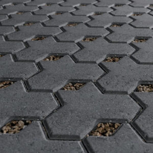 Trimax Commercial Permeable Paver Charcoal 80mm