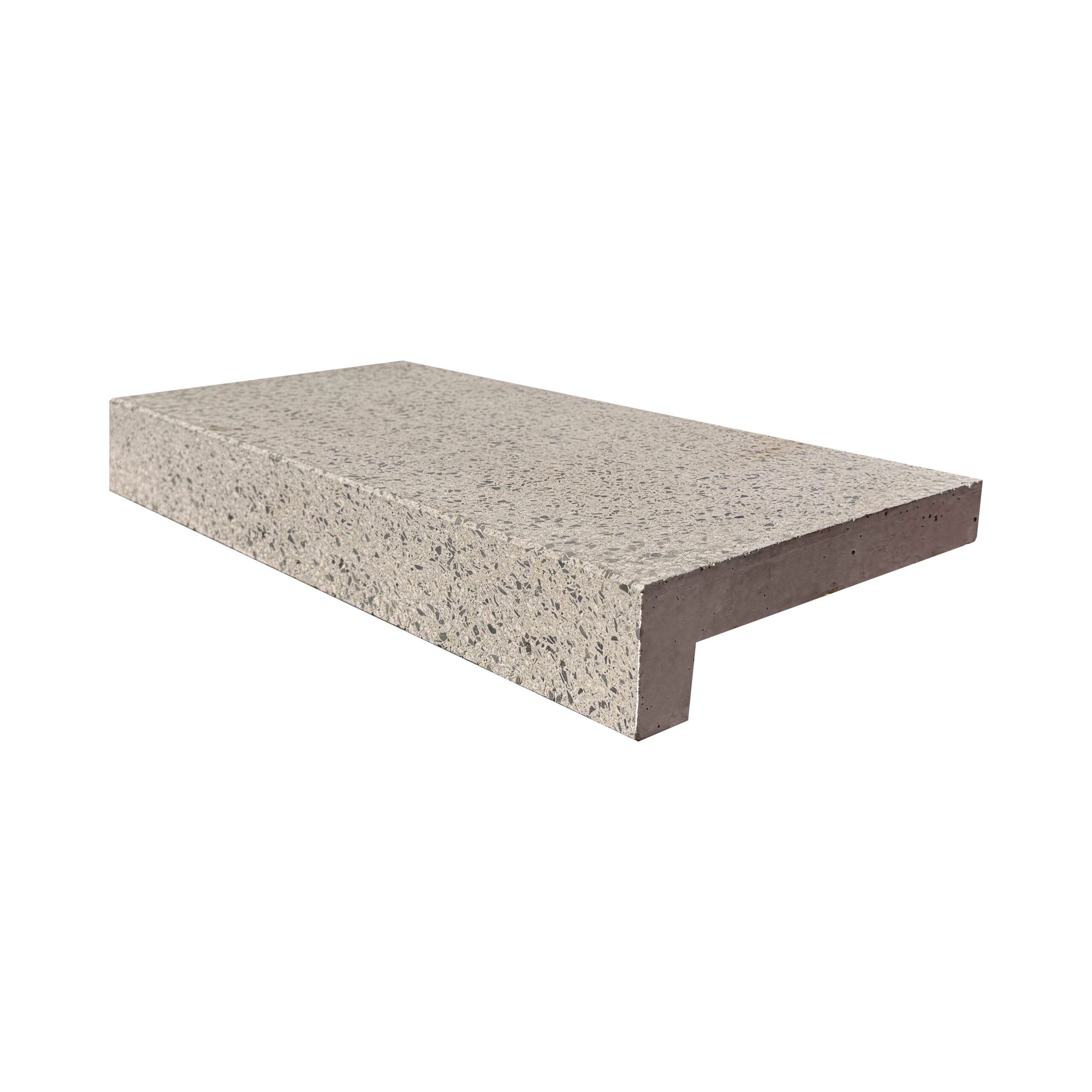Polished Stone Drop Face 80mm Grey